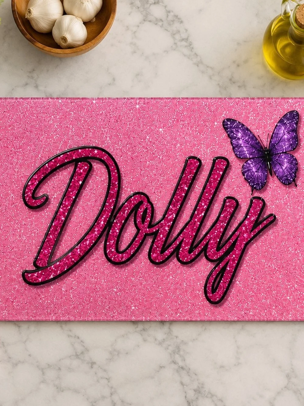 Dolly Parton Memorial Glitter Print Cutting Board and Serving Tray
